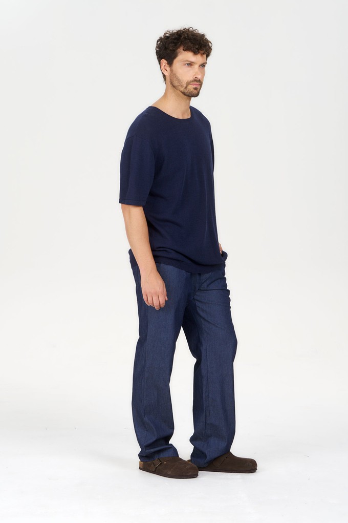 WALT Organic Ramie Cotton Tee - Navy from KOMODO