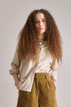 HANAKO Organic Cotton Shirt - Sand via KOMODO