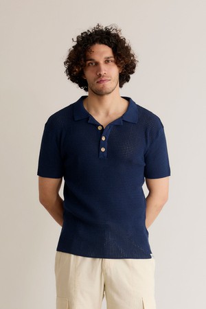 OLIVER - Organic Cotton Polo Top Dark Navy from KOMODO