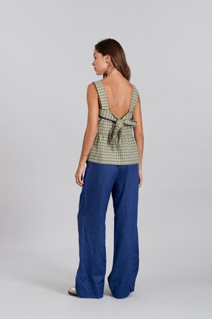 CAITLIN - Organic Cotton Top Summer Check from KOMODO