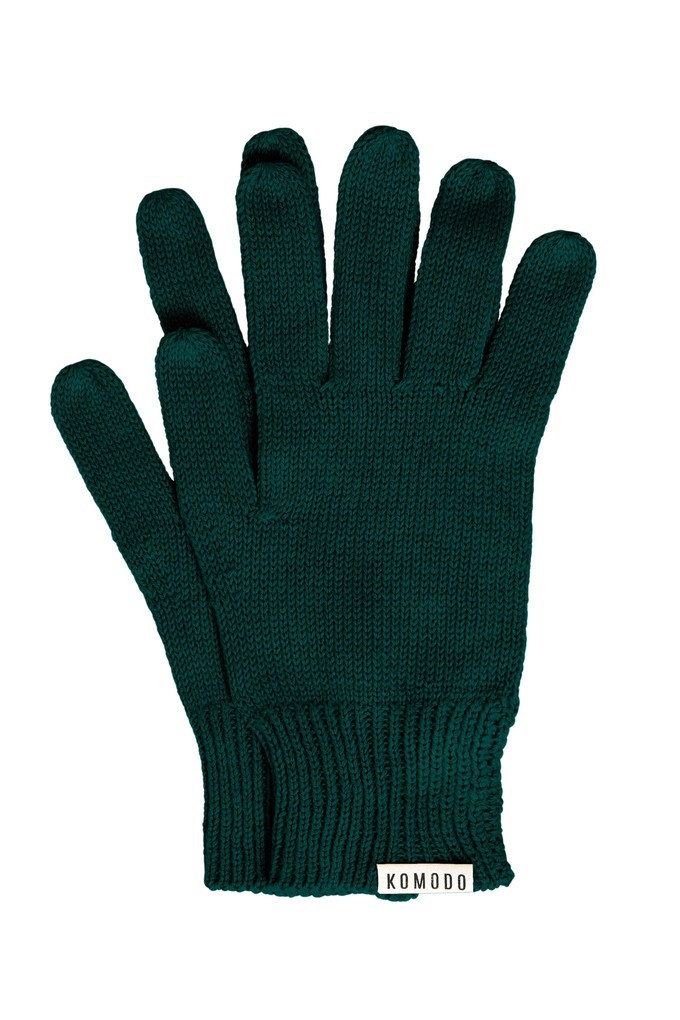 CITY GOTS Organic Cotton Gloves - Green from KOMODO