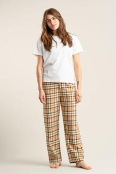 JIM JAM Womens Organic Cotton Pyjama Bottoms - Sand via KOMODO