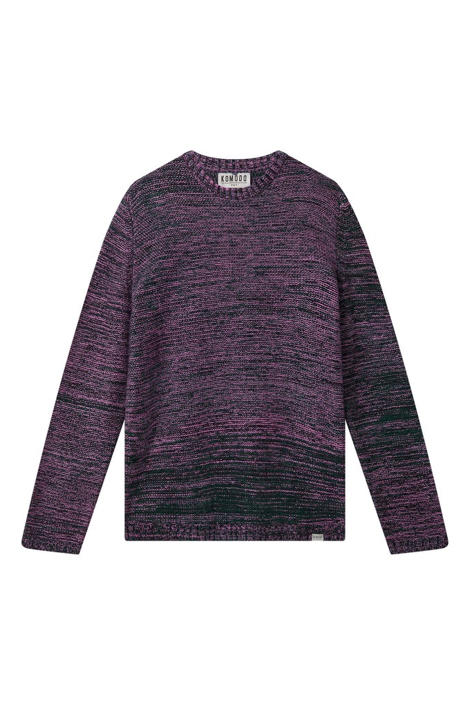 GLITCH - Merino Wool Jumper Fuschia from KOMODO