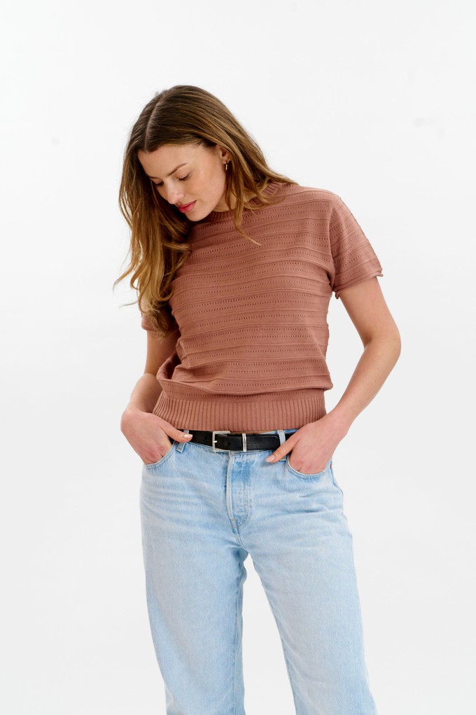 POSEY Organic Cotton Knit Tee - Coffee from KOMODO