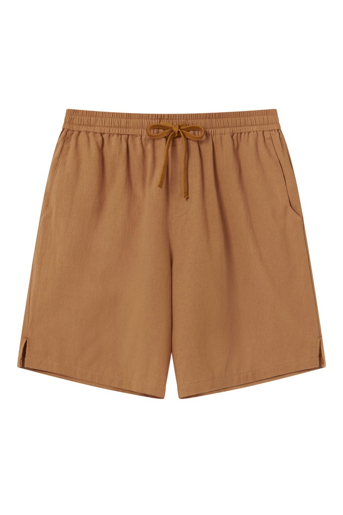 JERRY - Organic Cotton Blend Terry Shorts - Tan from KOMODO