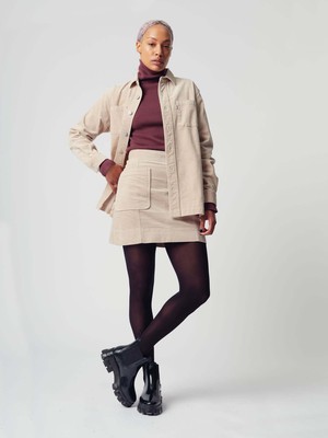 JEAN - Organic Cotton Overshirt Winter White from KOMODO