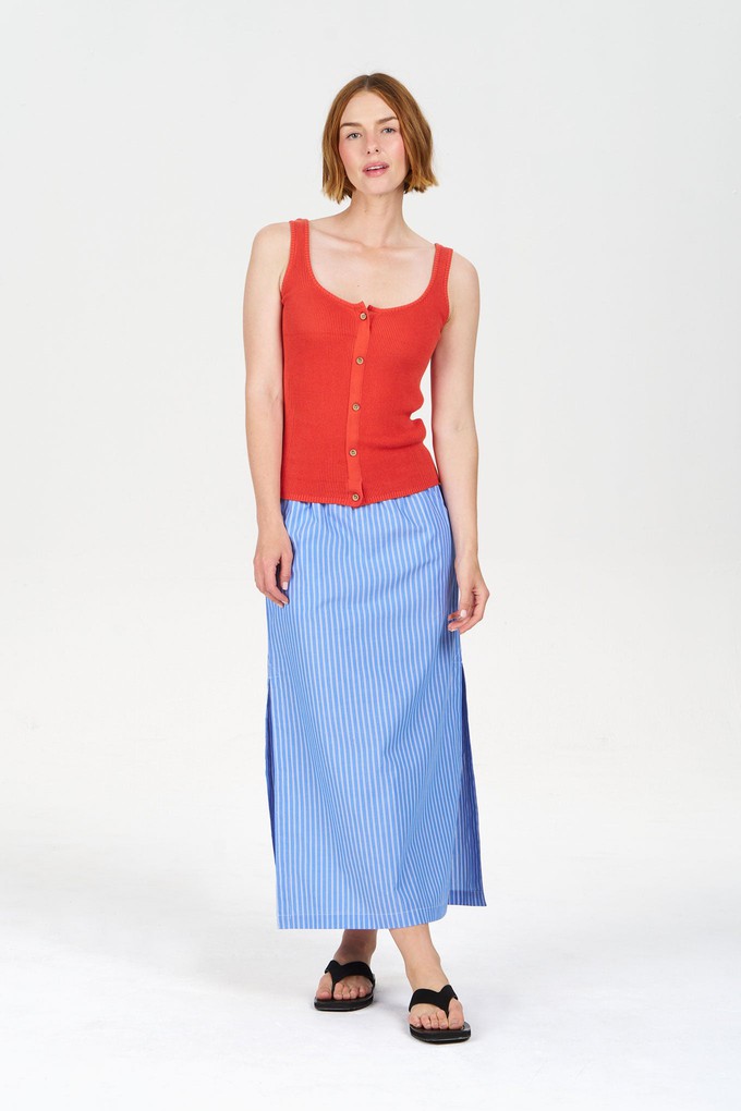 LIELA Organic Cotton Skirt - Blue Stripe from KOMODO