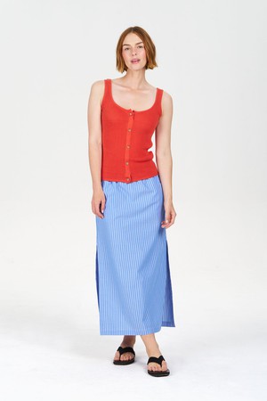 LIELA Organic Cotton Skirt - Blue Stripe from KOMODO
