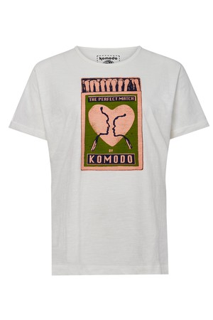 MATCHMAKING - GOTS Organic Cotton Tee Off White from KOMODO