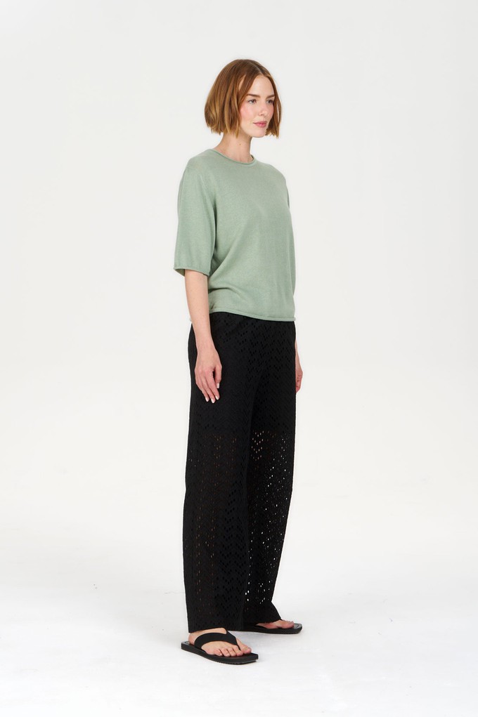 CAMILLE Organic Ramie Cotton Tee - Sage from KOMODO