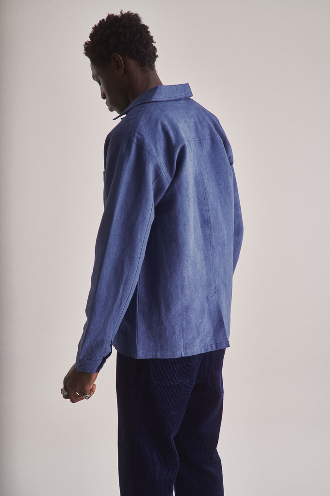 RAILWAY Handwoven Cotton Hemp Blend- Blue from KOMODO