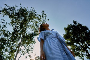 SHORE Organic Cotton Dress - Blue Stripe from KOMODO