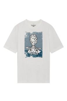 VOLCANO - Organic Cotton Tee - White via KOMODO