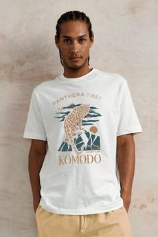 PANTHERA - Organic Cotton Tee - White via KOMODO