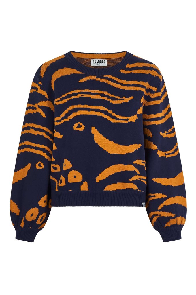 TIGER HOPE - Organic Cotton Jumper Navy from KOMODO