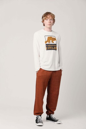 HAKON IRIOMOTE CAT  - Organic Cotton Tee Off White from KOMODO