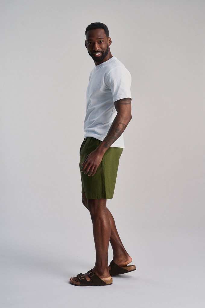 JERRY - Organic Linen Cotton Shorts - Khaki from KOMODO