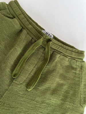 CALUM - Organic cotton shorts - Green melange from KOMODO