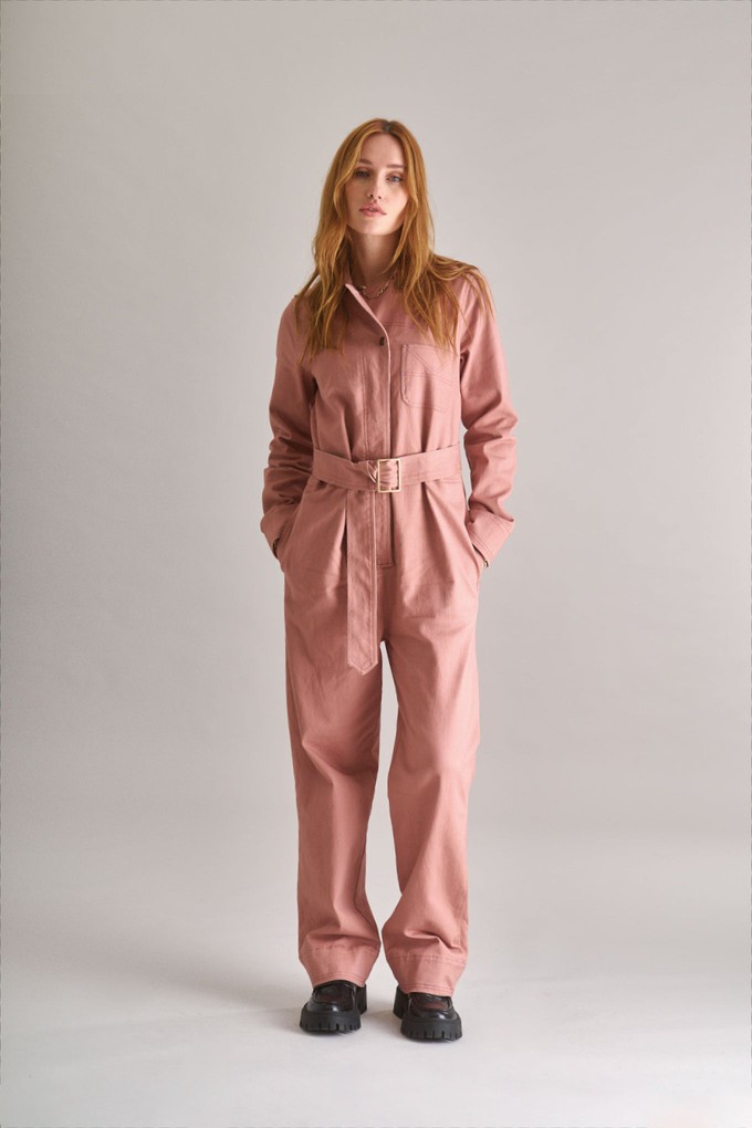 LYON Organic Cotton Jumpsuit - Dusty Pink from KOMODO