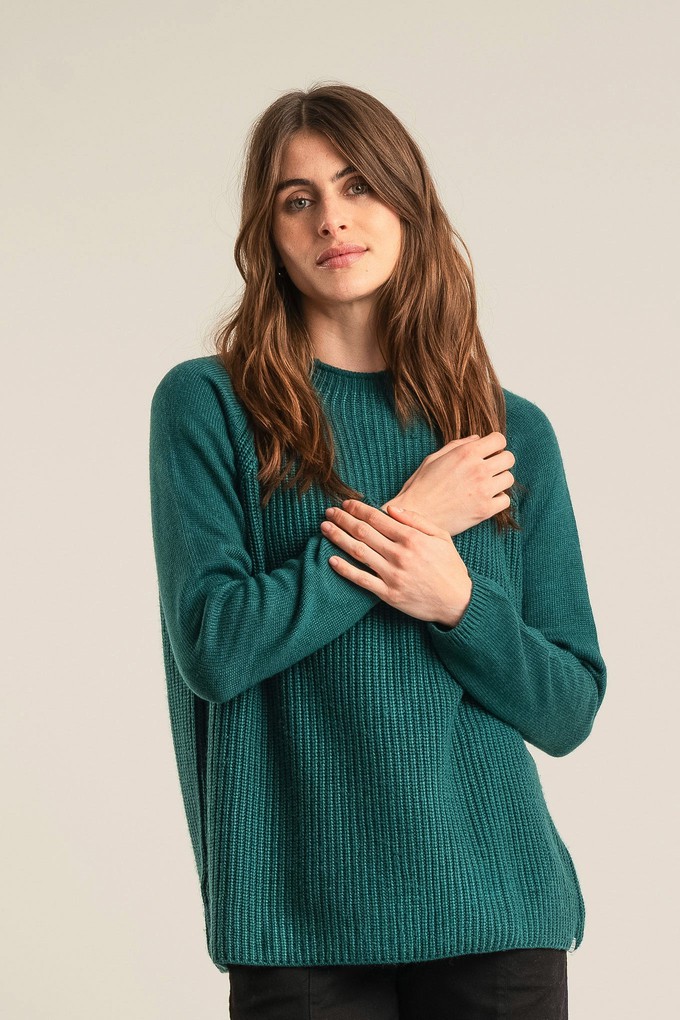 KATTY - Fine Merino Wool Jumper Ivy Green from KOMODO