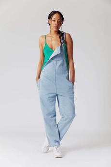 JOY Organic Cotton Denim Dungarees - Stone Wash via KOMODO