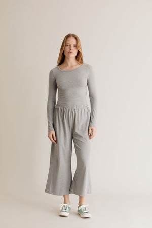 DARCEY Top - GOTS Organic Cotton Grey from KOMODO