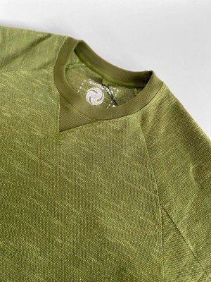 ANTON - Organic cotton sweat - Green melange from KOMODO
