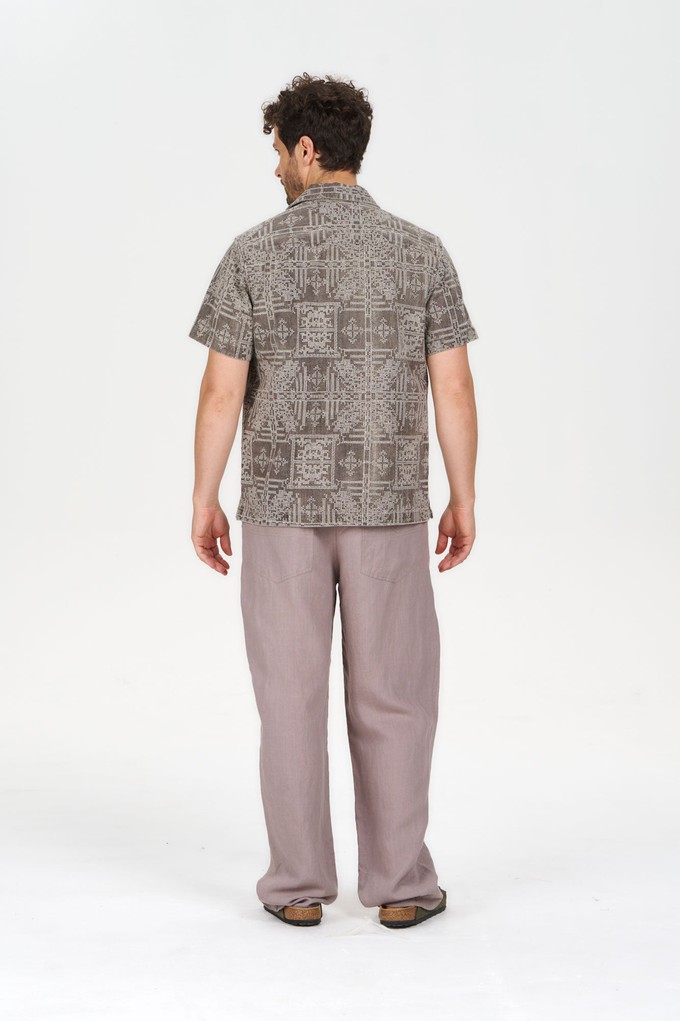 SPINDRIFT Embroidered Organic Linen Shirt from KOMODO