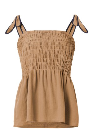 GAIA - Cheesecloth Vest - Tan from KOMODO