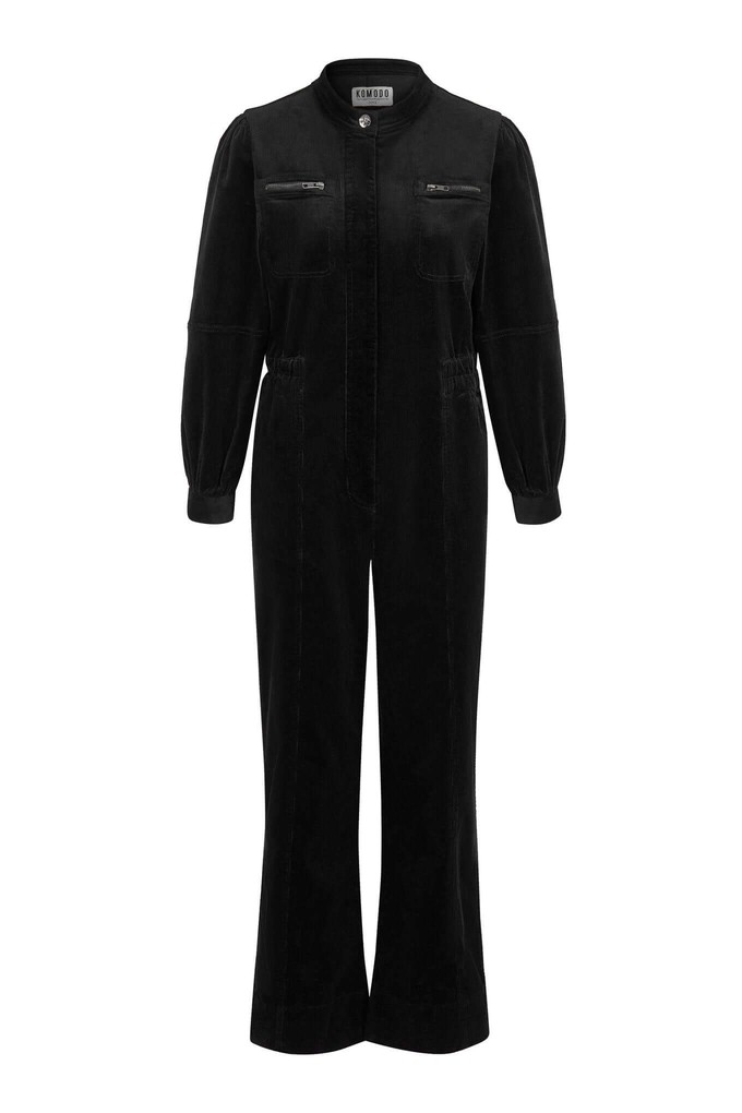 KAWA - Organic Cord Jumpsuit Black from KOMODO