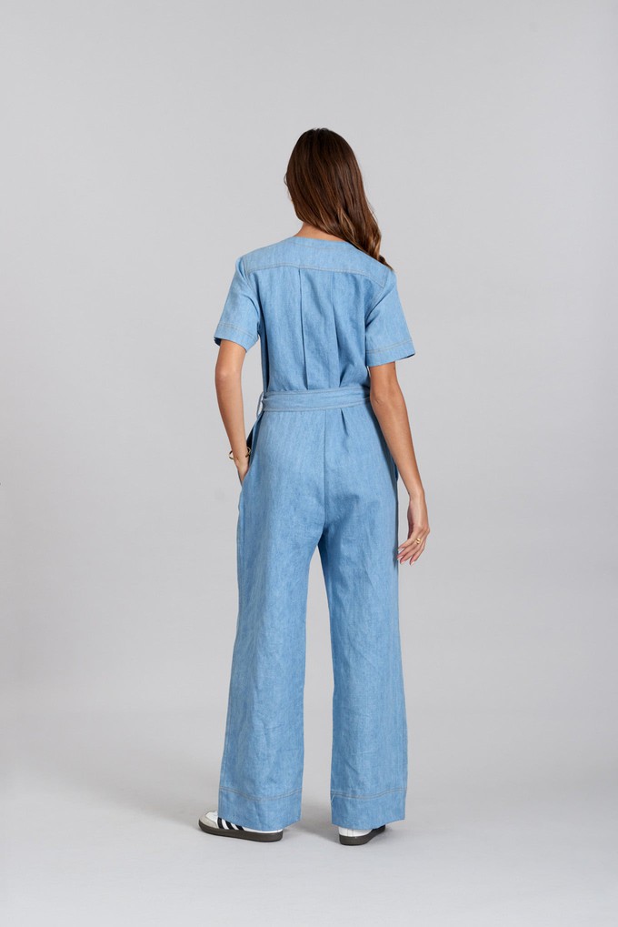 ELOUISE - Organic Cotton Jumpsuit Light Wash from KOMODO