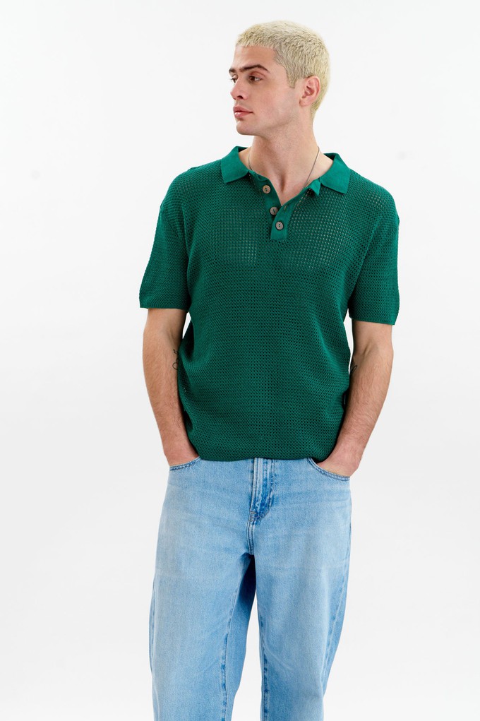 OLIVER Organic Cotton Knit Polo - Green from KOMODO