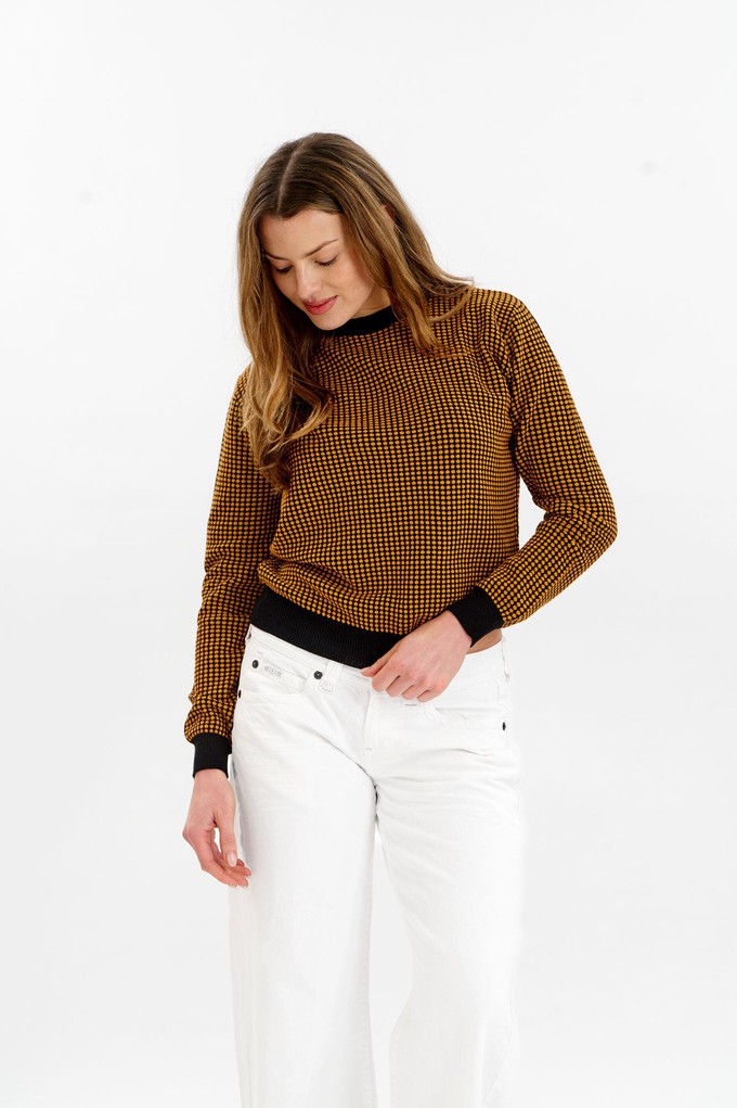 HANA Organic Cotton Jumper - Black & Mustard from KOMODO