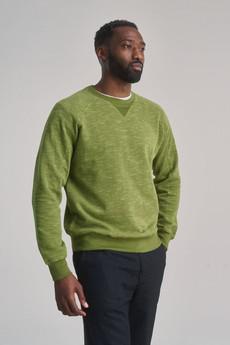 ANTON - Organic cotton sweat - Green melange via KOMODO