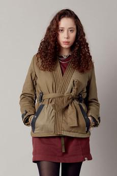 ZURI - Organic Cotton Patchwork Jacket Green via KOMODO