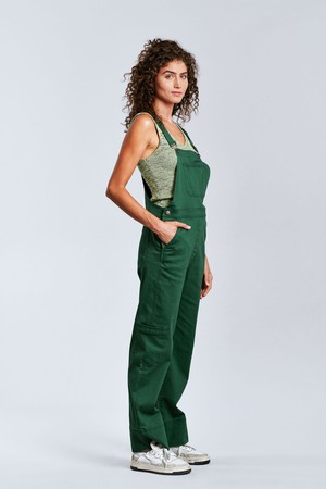 LENI - Cotton Dungarees Forset Green from KOMODO