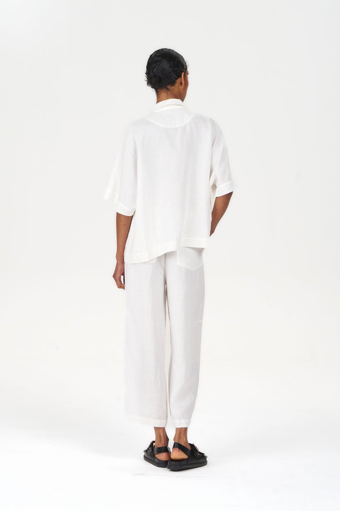 KIMONO Tencel Linen Shirt - White from KOMODO