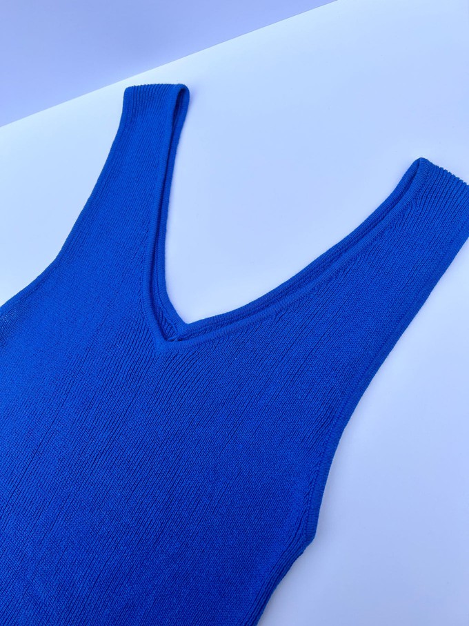 YANA - Organic Cotton Vest Blue Sapphire from KOMODO