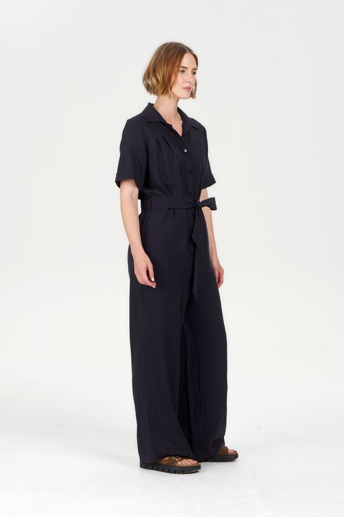 AMARIE Tencel Linen Jumpsuit - Navy from KOMODO