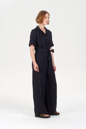 AMARIE Tencel Linen Jumpsuit - Navy from KOMODO