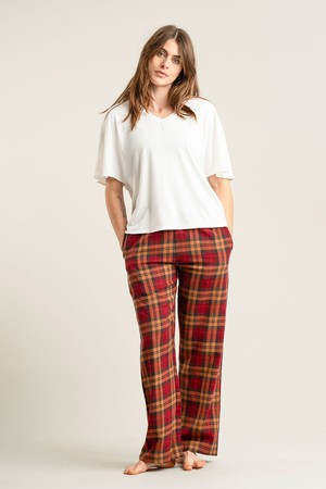 JIM JAM Womens Organic Cotton Pyjama Bottoms - Berry from KOMODO