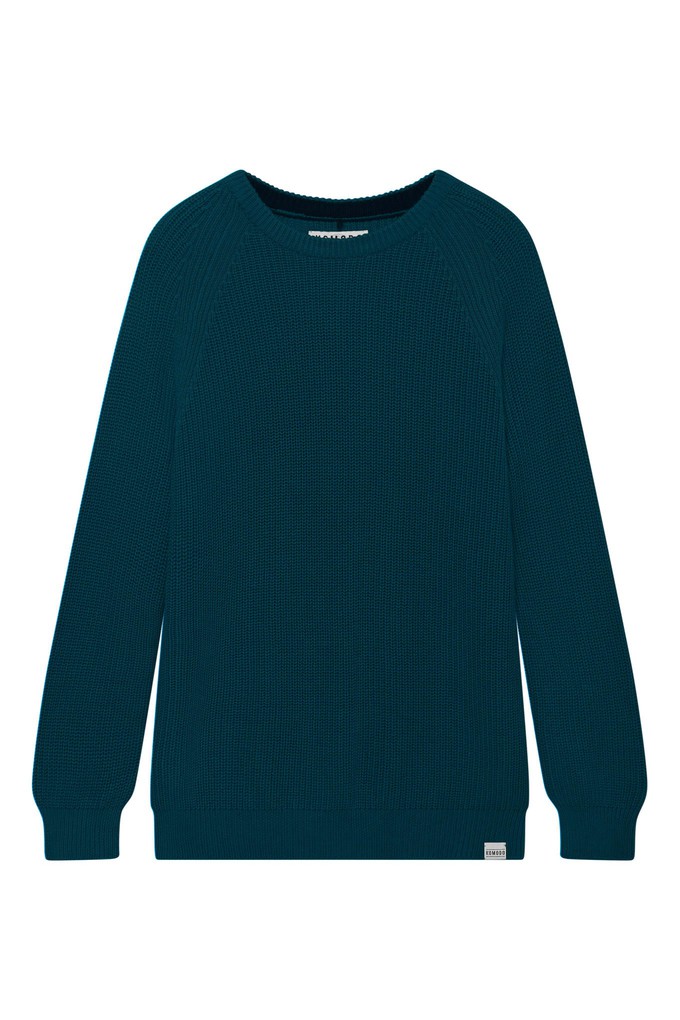 SERGIO - Womens Organic Cotton Jumper Teal from KOMODO
