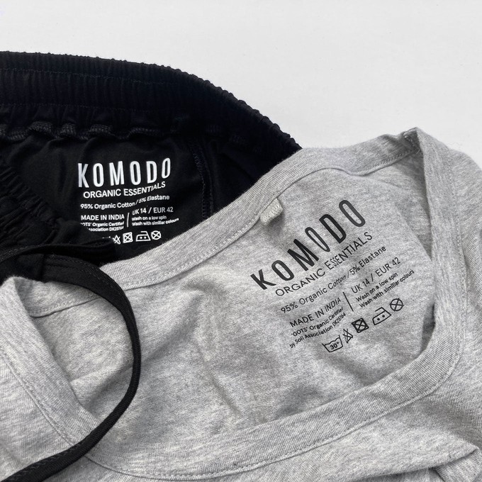 DARCEY Top - GOTS Organic Cotton Grey from KOMODO