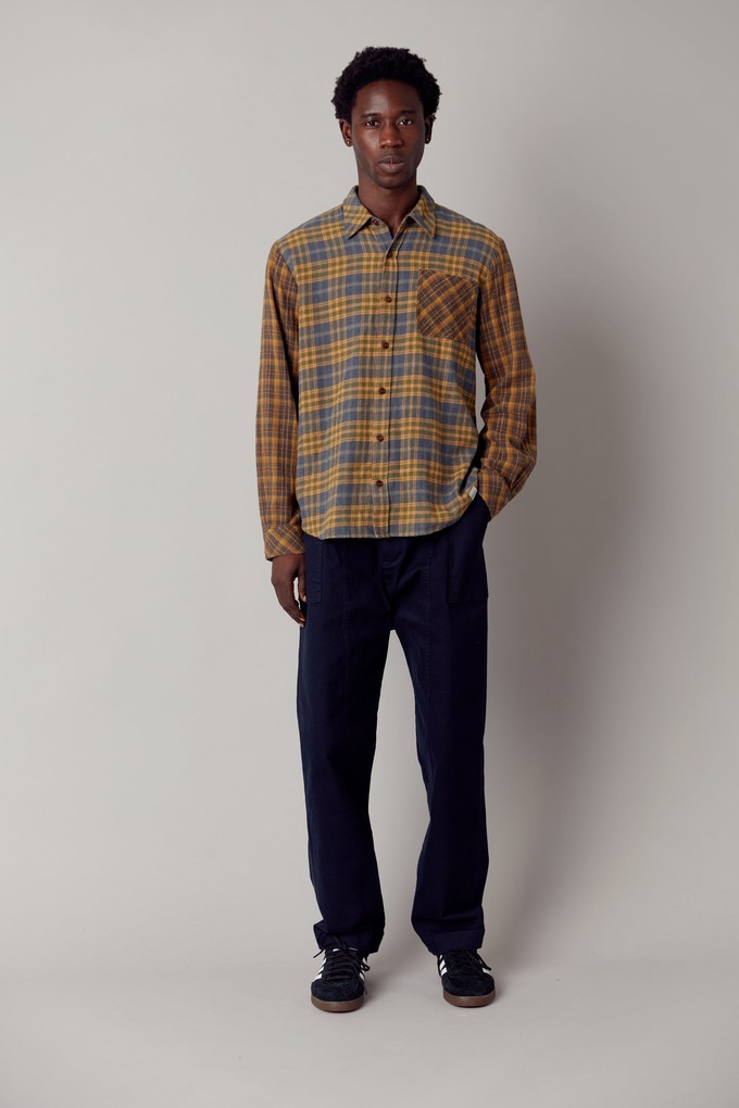 AXEL - Organic Cotton Patchwork Check Shirt from KOMODO