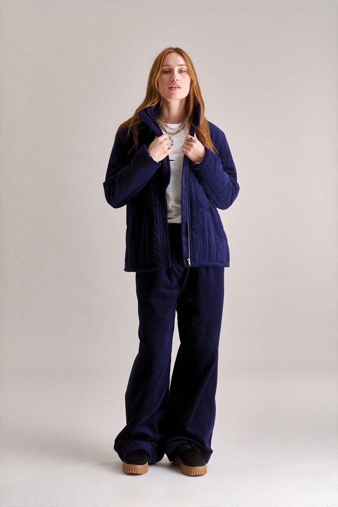 GEORGIA Organic Cotton Cord Coat - Navy from KOMODO