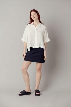 SUKI Organic Cotton Mini Skirt - Dark Navy van KOMODO