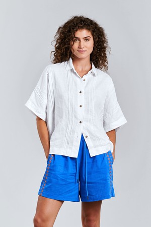 KIMONO Organic Linen Shirt - Off White from KOMODO