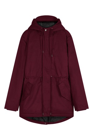 WILSON - Water Resistant Organic Cotton Parka Wine Red from KOMODO