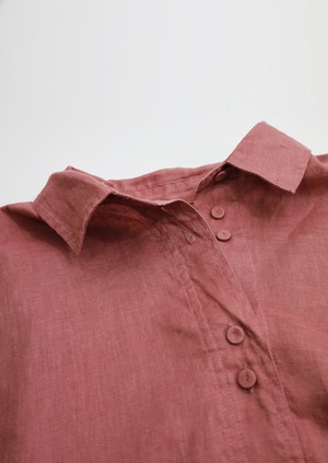 KIMONO Organic Linen Shirt - Dusty Pink from KOMODO