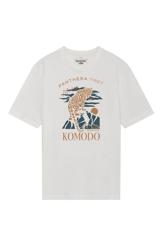 PANTHERA - Organic Cotton Tee - White from KOMODO